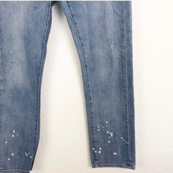 Anthro | Pilcro Light Wash Paint Splatter Jeans 27 - Picture 3 of 8